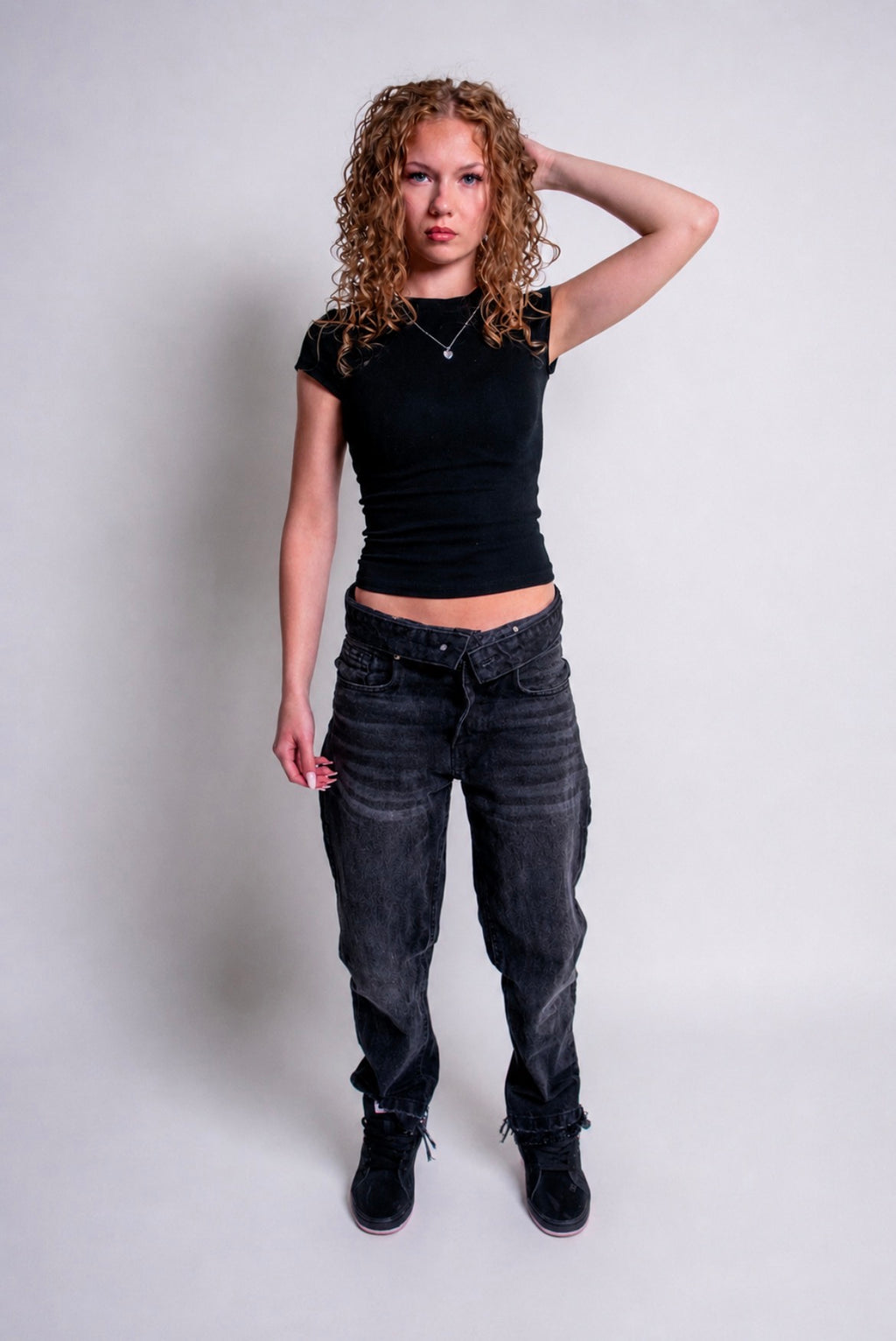 Double waisted jeans