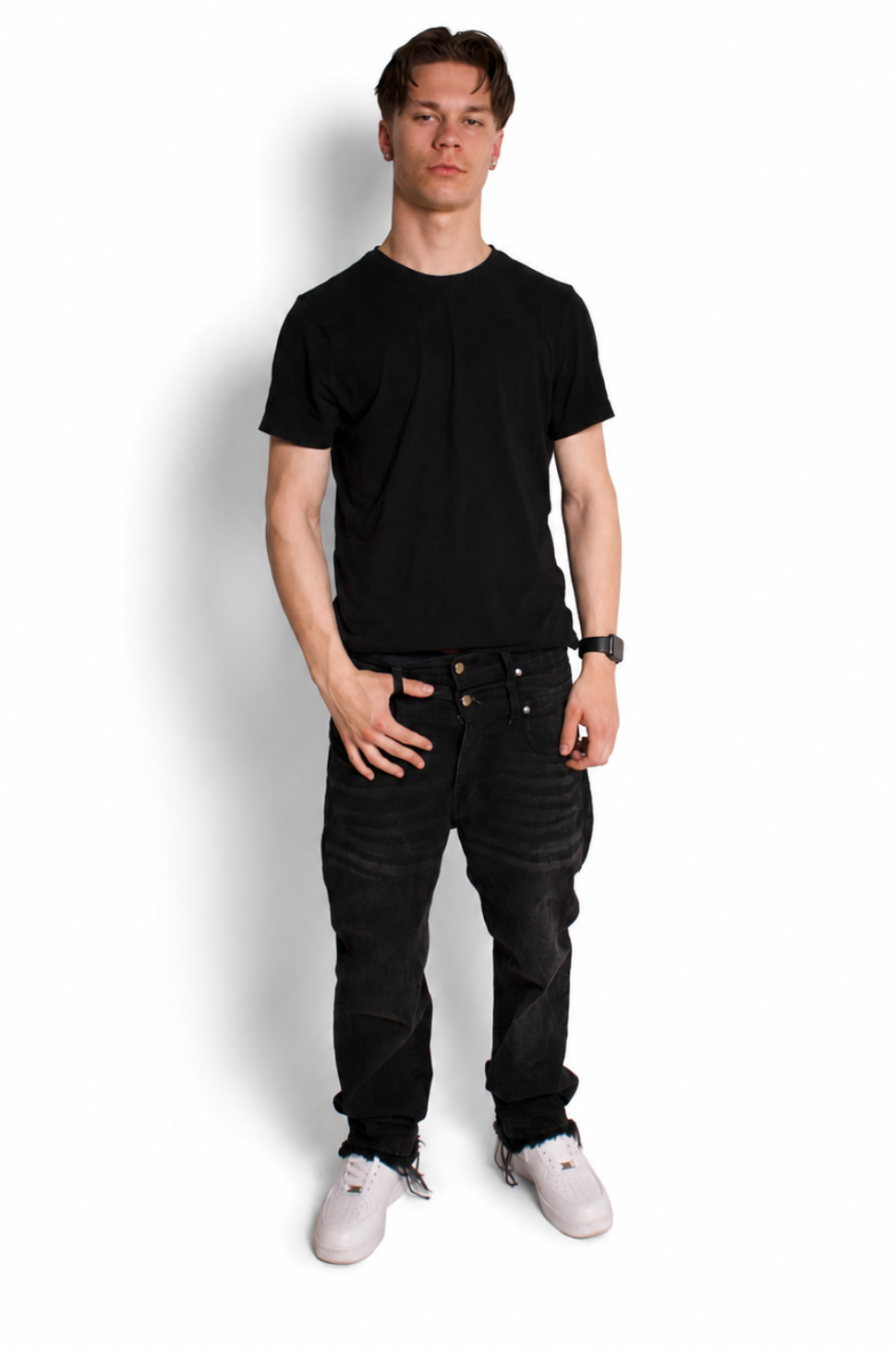 Double waisted jeans